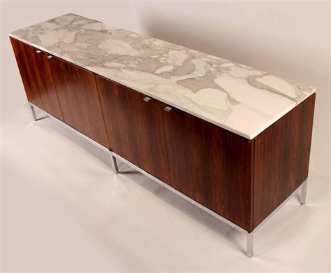 knoll marble top cabinet steel legs 1stdibs|C. 1960s Florence Knoll Rosewood and Marble Credenza.